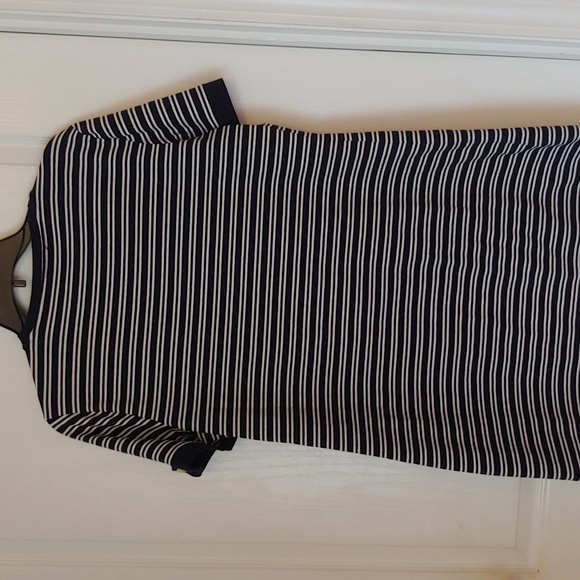 Tommy Hilfiger Navy/White Scoop Neck Cotton Dress. Size Large - Picture 7 of 8